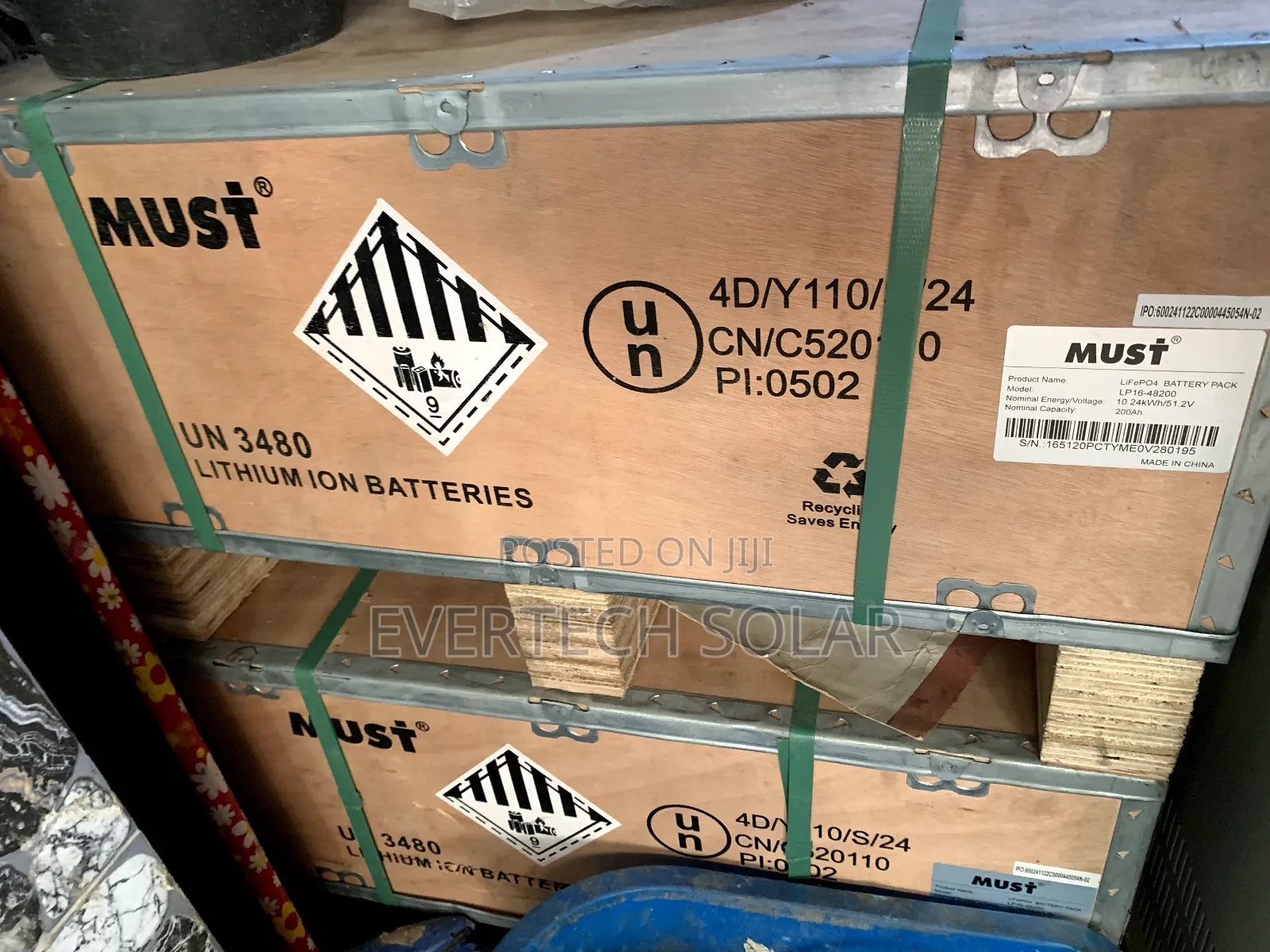 Must 10kwhs 48v Lithium Ion Battery 200a Available As Seen