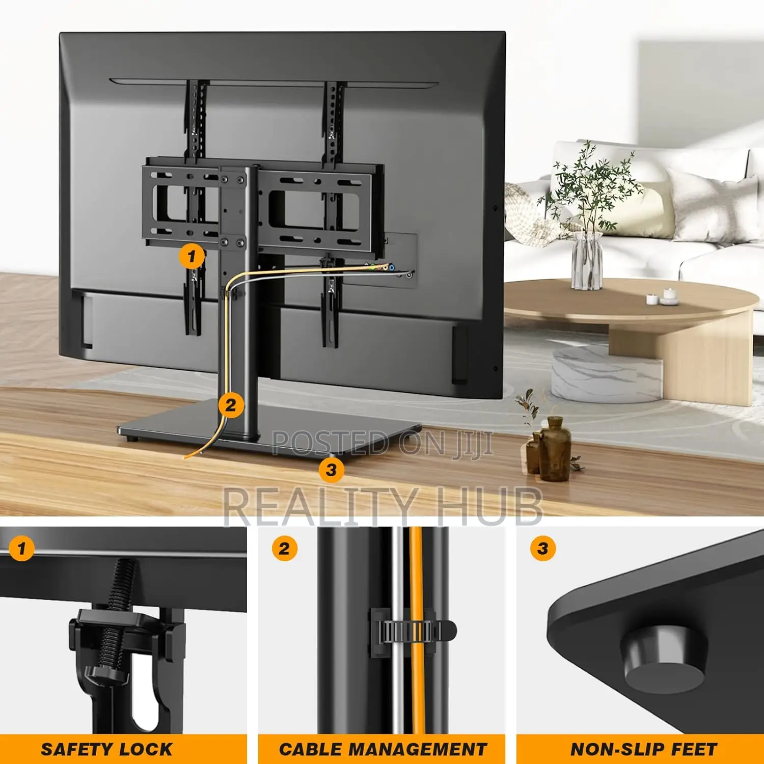 Tv Stand - Table Top Tv Stand For 26-55 Inch Lcd Led Tvs