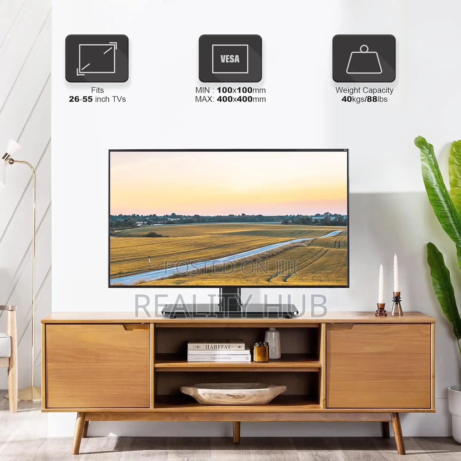 Tv Stand - Table Top Tv Stand For 26-55 Inch Lcd Led Tvs
