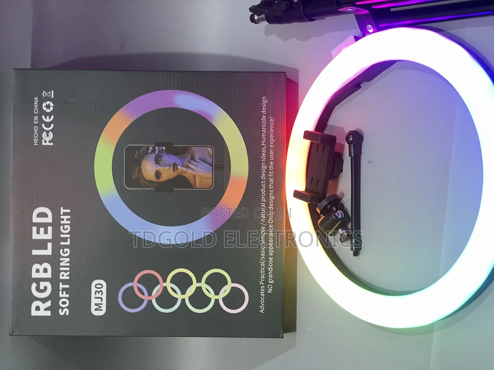 12 Inches Extra Bright RGB Ring Light With Tripod Stand