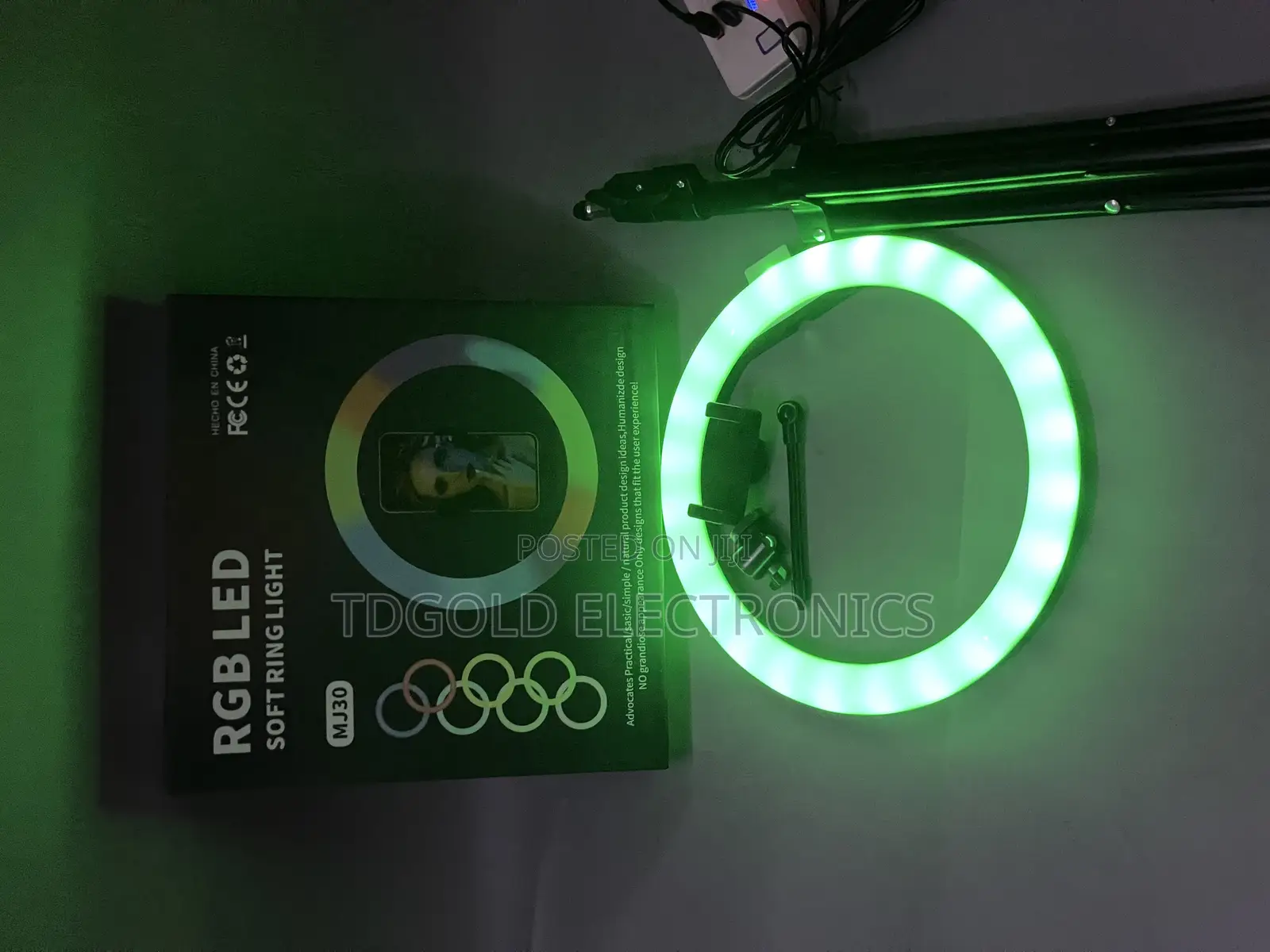 12 Inches Extra Bright RGB Ring Light With Tripod Stand