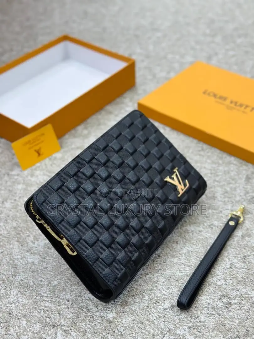 Louis Vuitton Quality Luxury Men Genuine Leather Purse