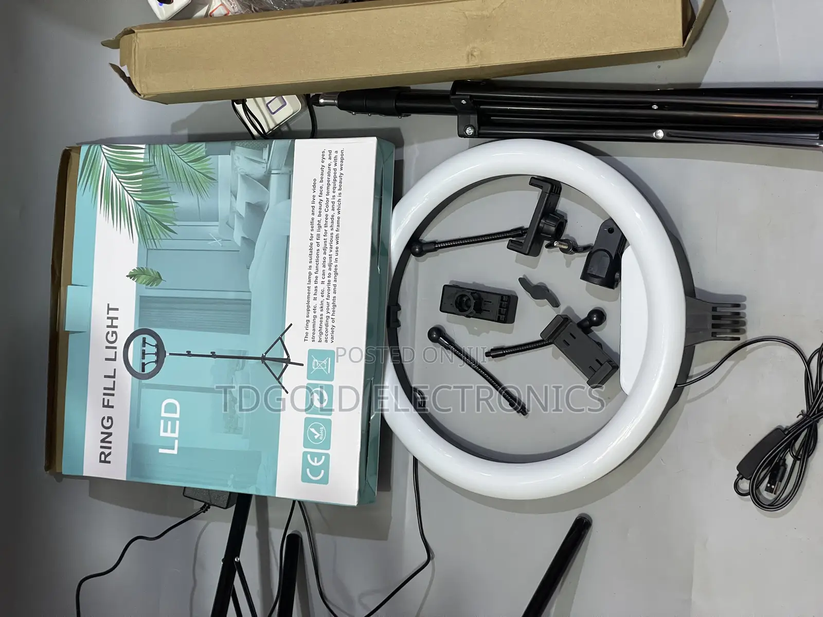 14 Inches Ring Light With Adjustable Stand