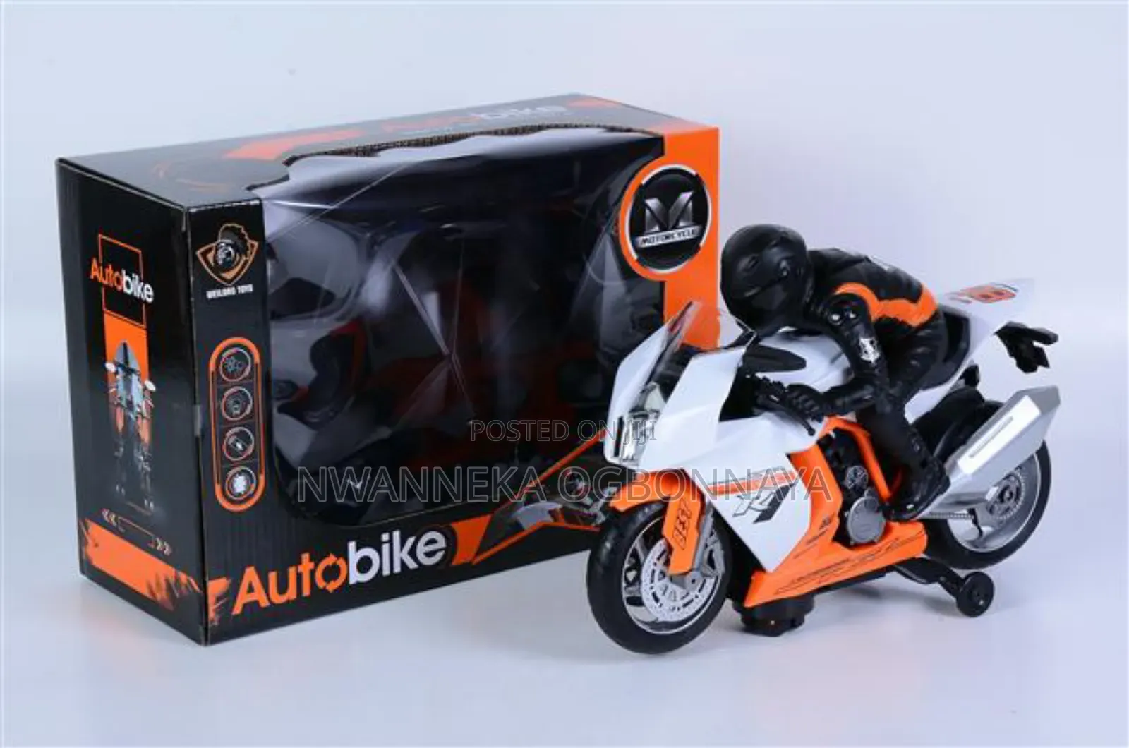 Motorcycle Racing Car With Light and Music Model Toy