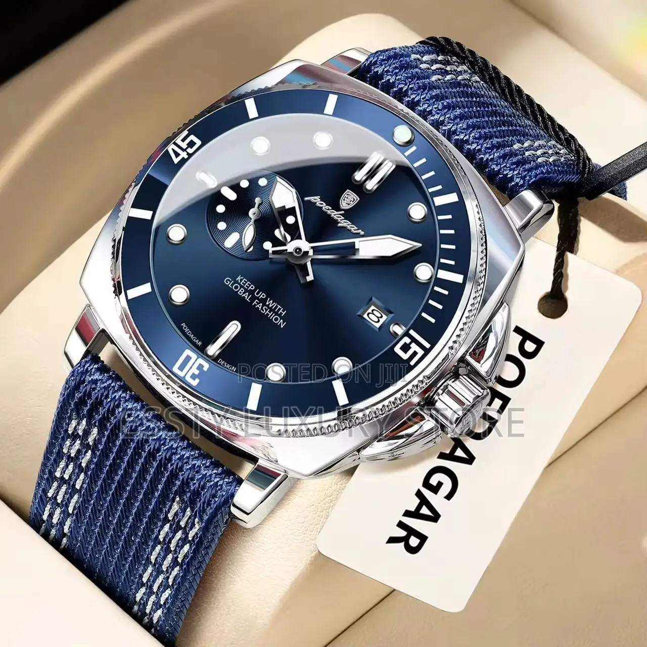 Quality Luxury Poedagar Leather Watch