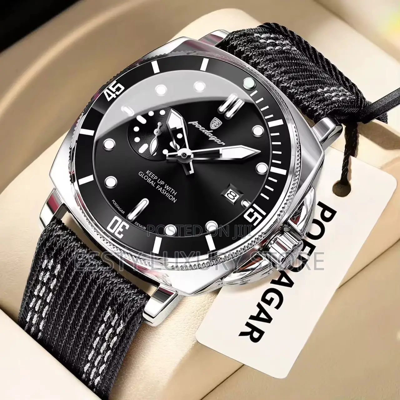 Quality Luxury Poedagar Leather Watch