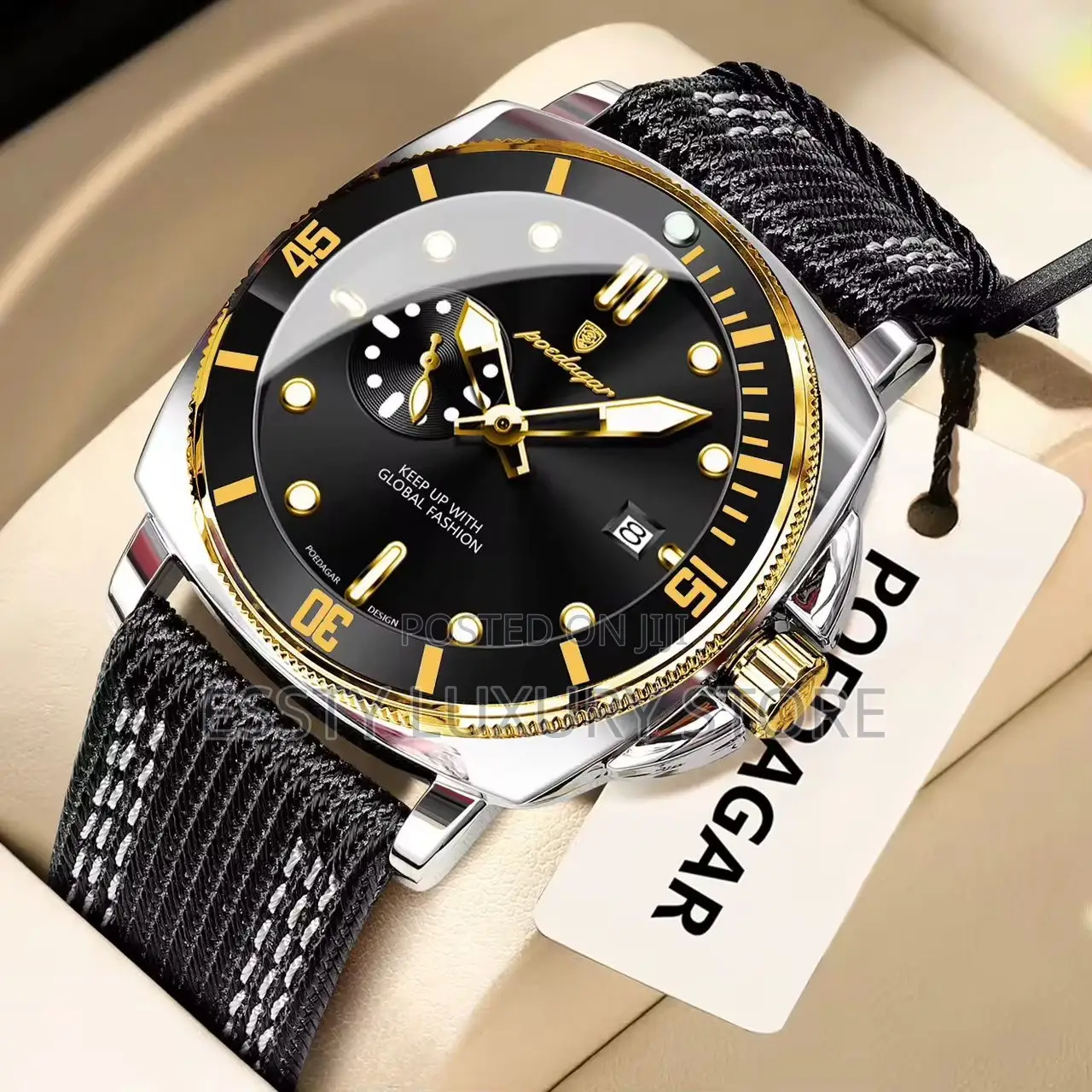Quality Luxury Poedagar Leather Watch