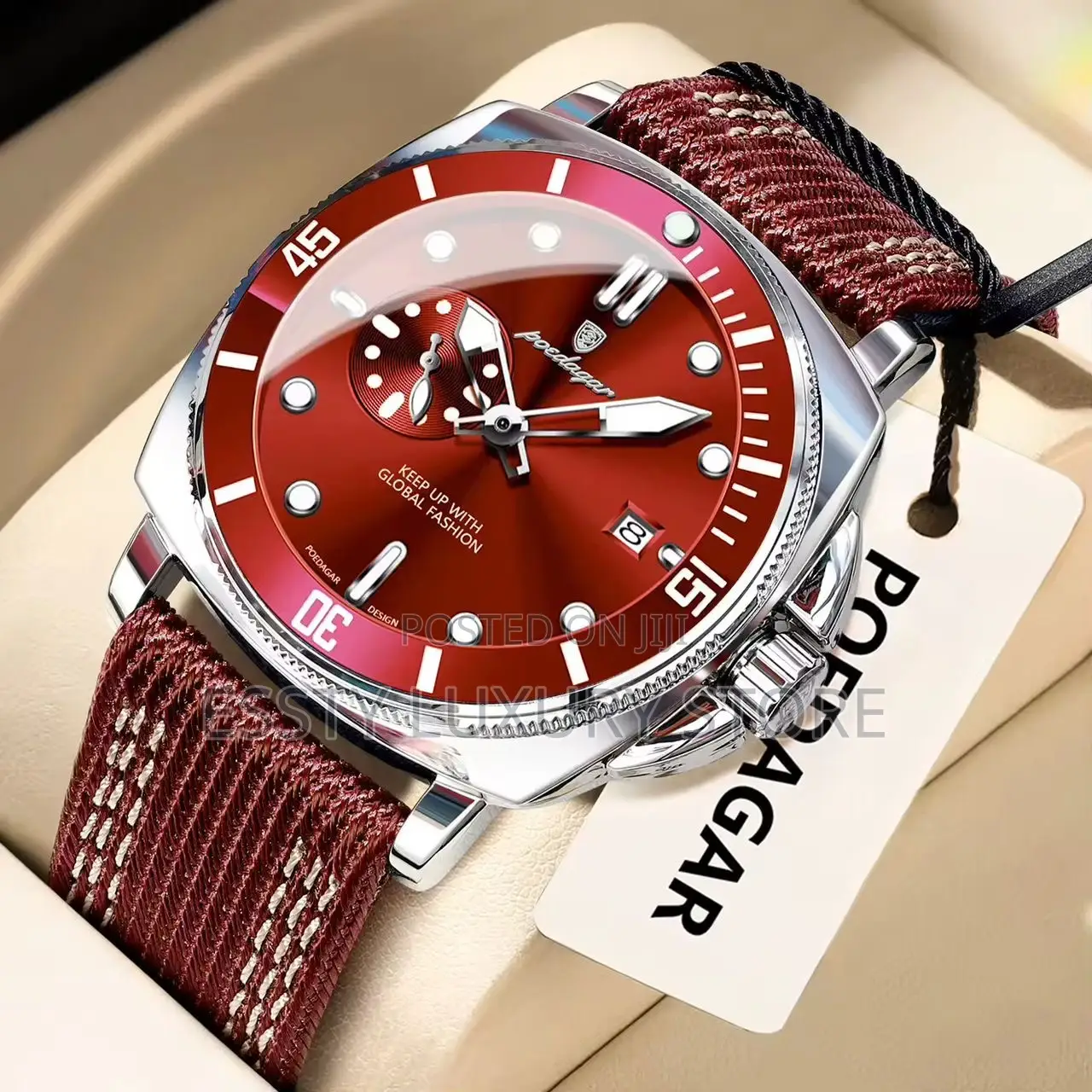 Quality Luxury Poedagar Leather Watch