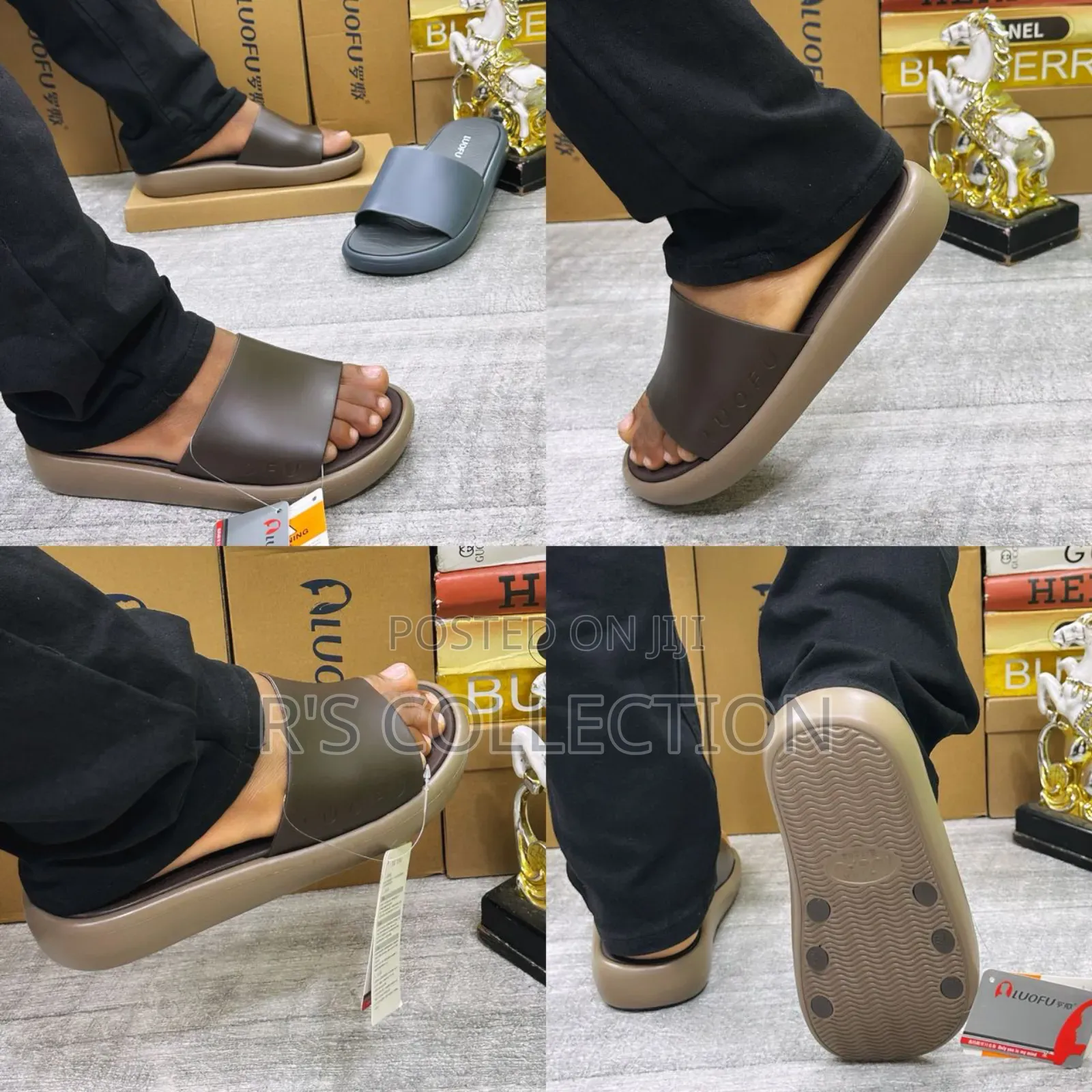 High Quality Luofu Slide Slippers Fully Boxed