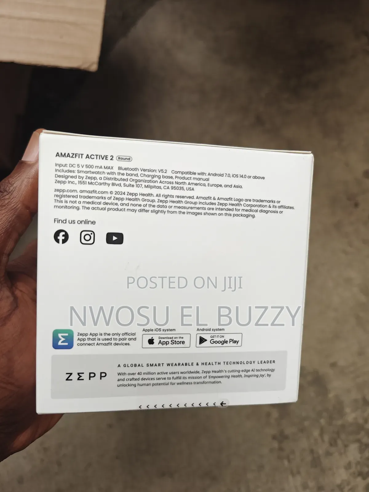 Amazfit Active 2 Sport Smart Watch