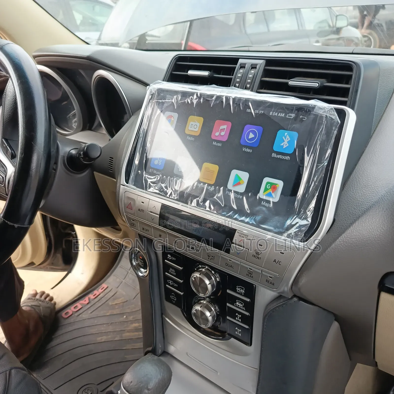 Prado 2010 - 2018 Latest Android Screen and Rear Camera and GPS