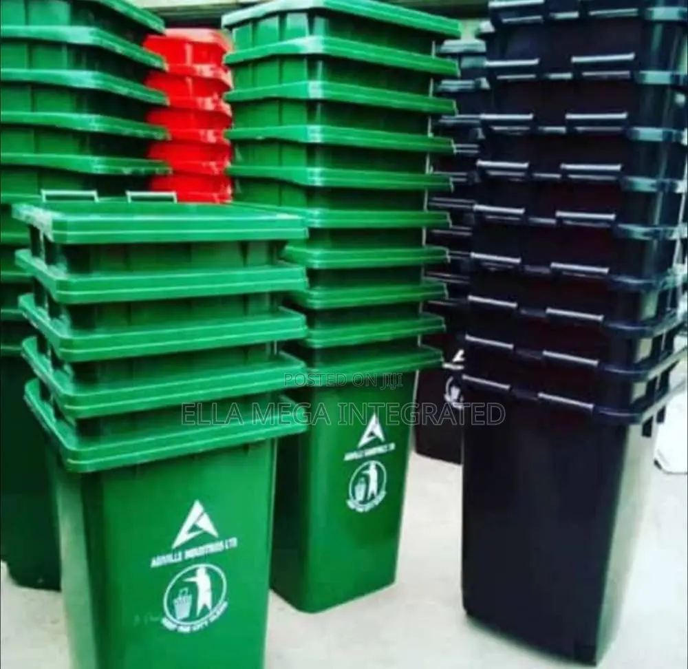 Agiviile Industrial Waste Bin With Tyre 240 Litres