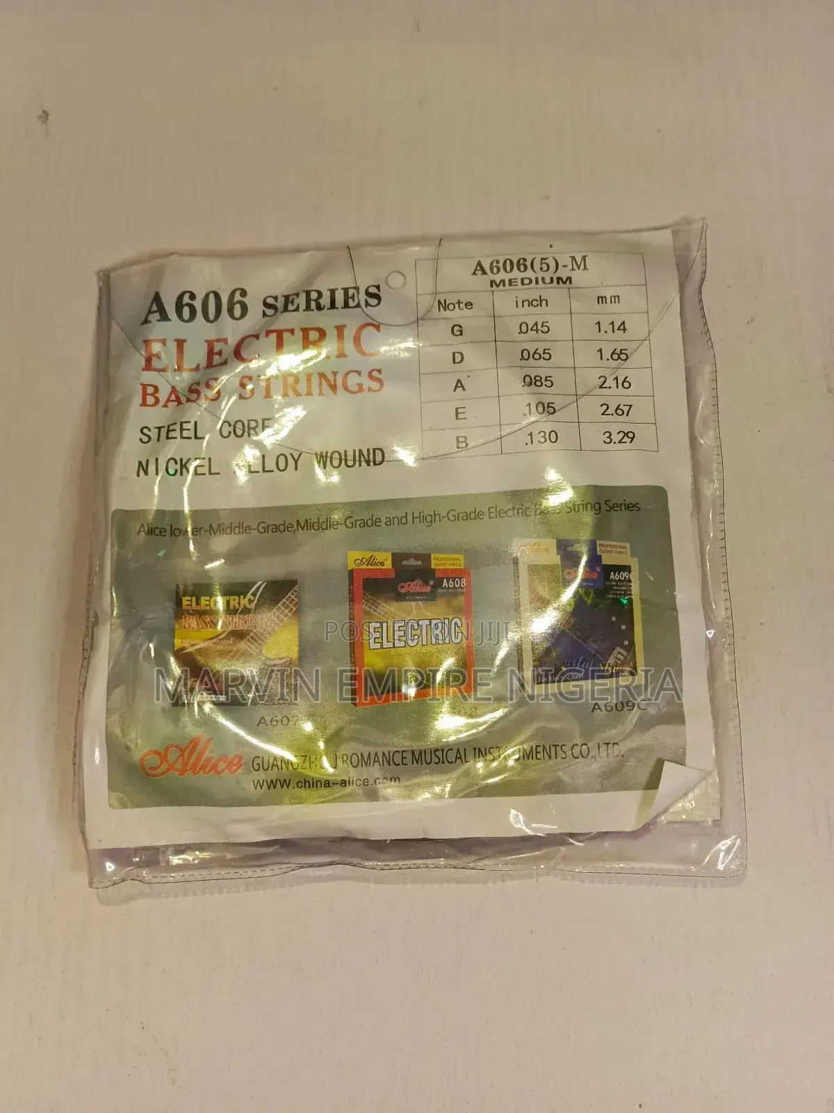 2 Sets Alice Electric Bass Guitar 5 Strings - Alice