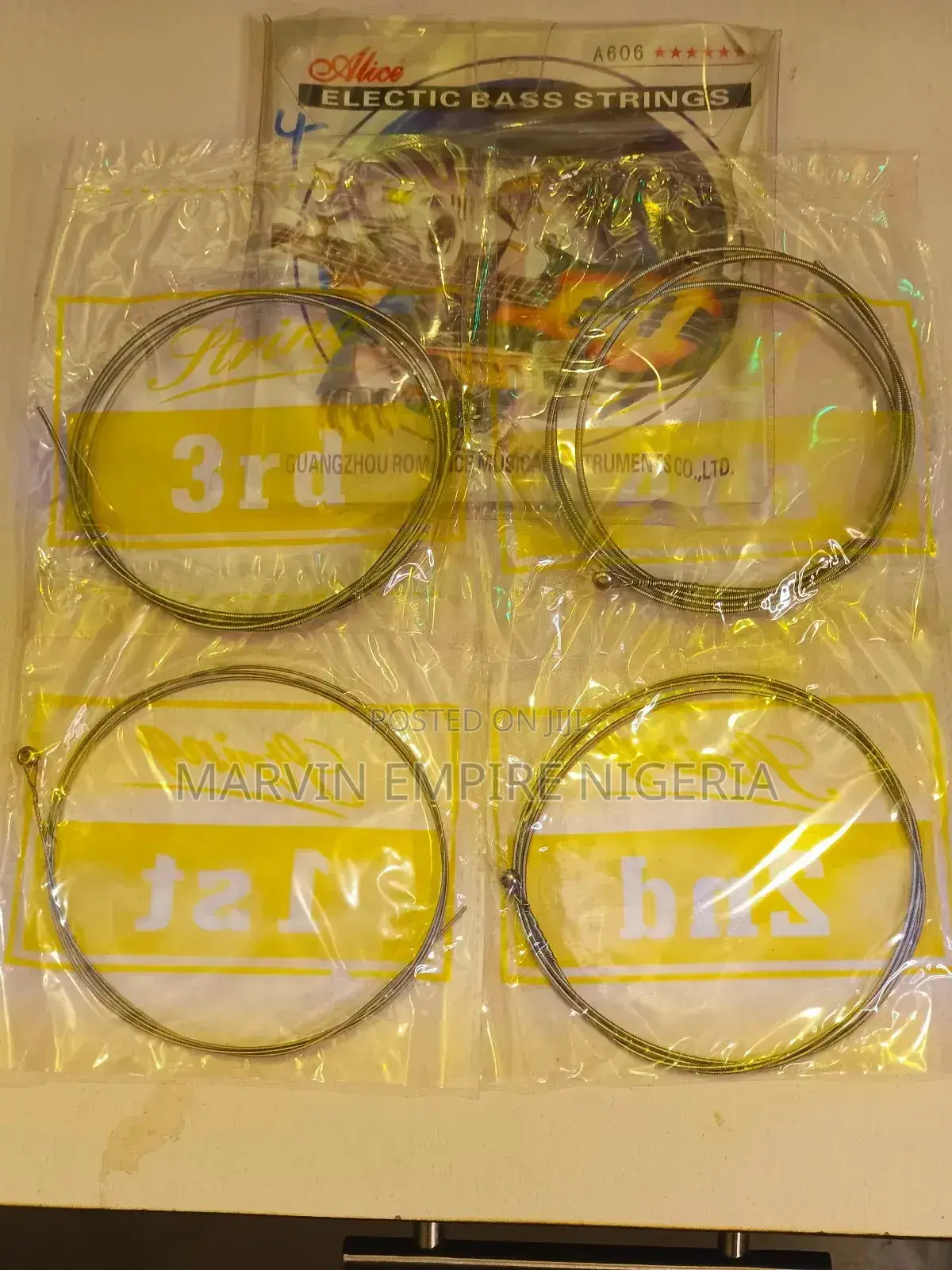 2 Sets Alice 4 String Electric Bass Guitar Strings