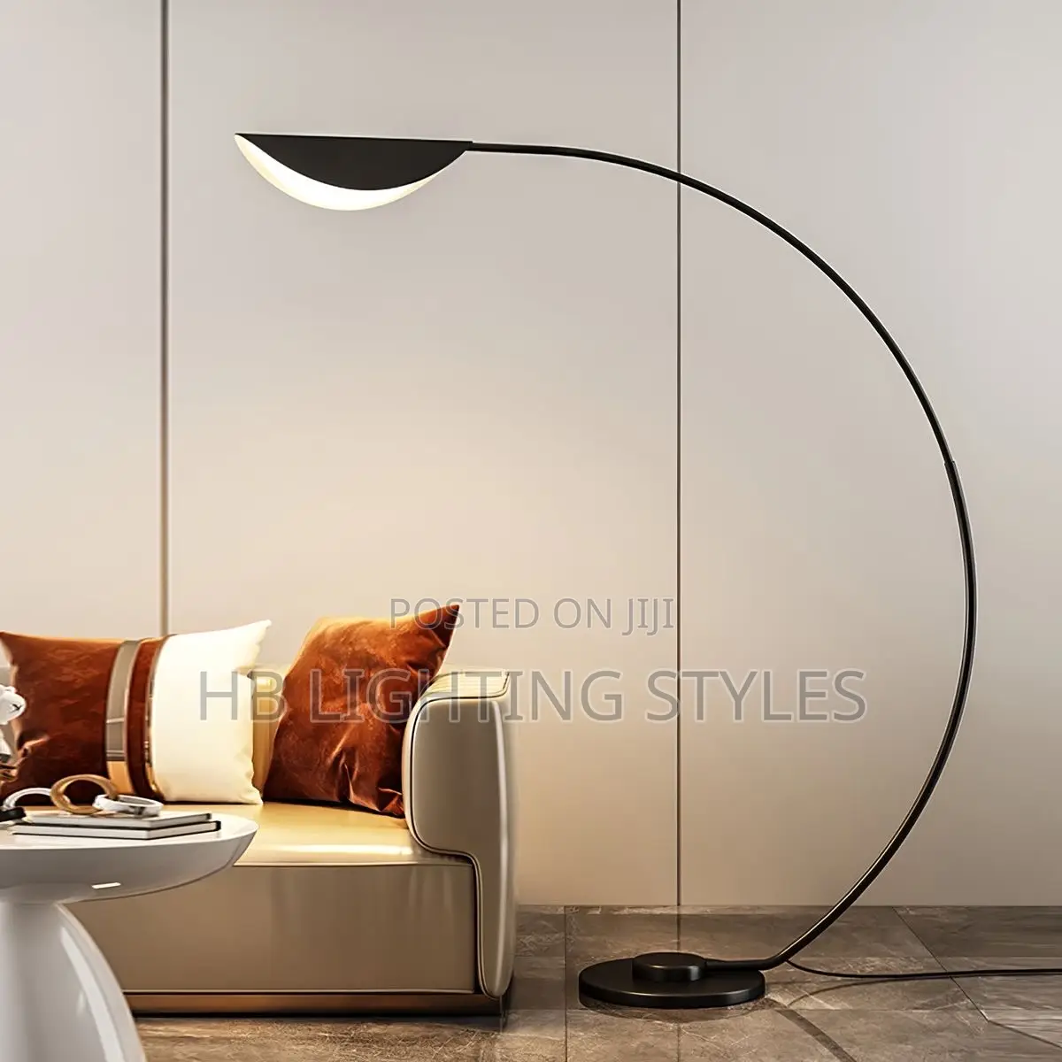 Nordic Black Parabolic Led Floor Lamp