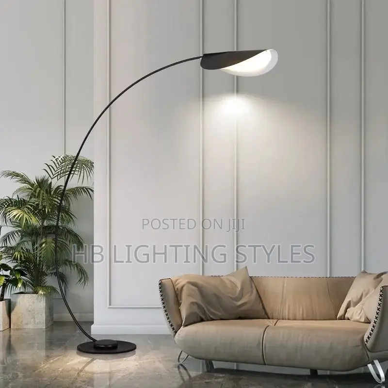 Nordic Black Parabolic Led Floor Lamp