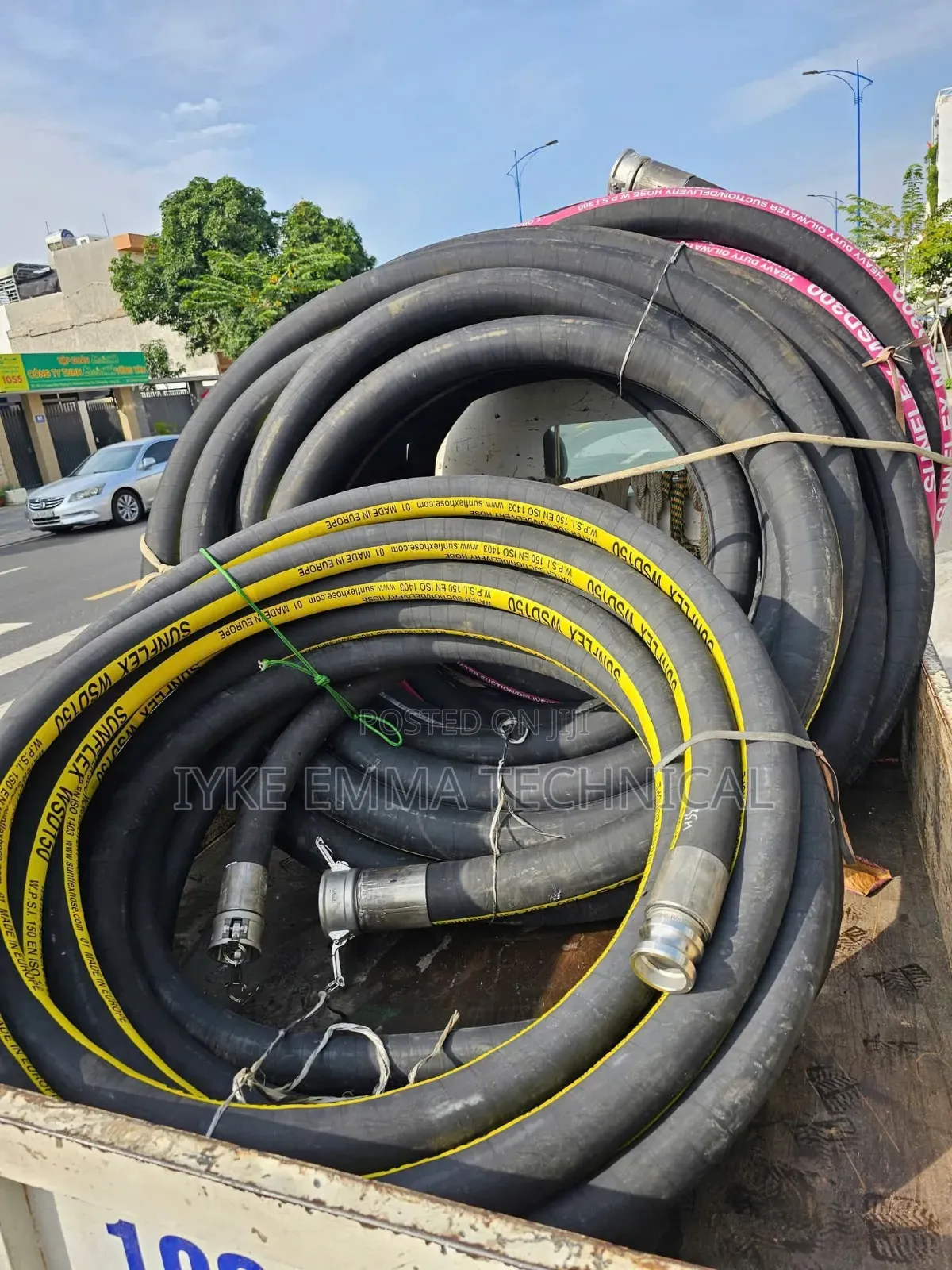 3" X 50 Ft Non-Collapsible Hose C/W Male and Female Camlock