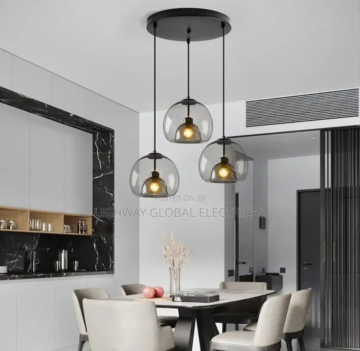 Three One Glass Chandelier