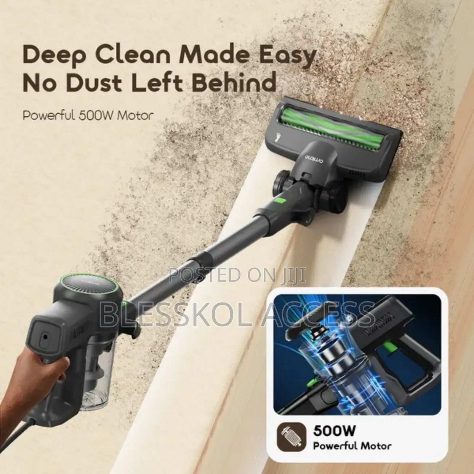 Oraimo Cordforce Plus Corded Stick Vacuum 500w Motor