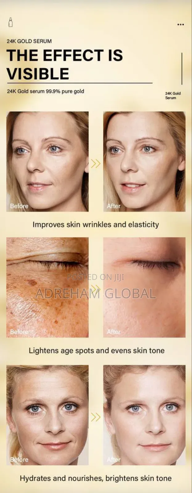  Gold Serum With Retinol,Vitamin E and Hyaluronic 100ml