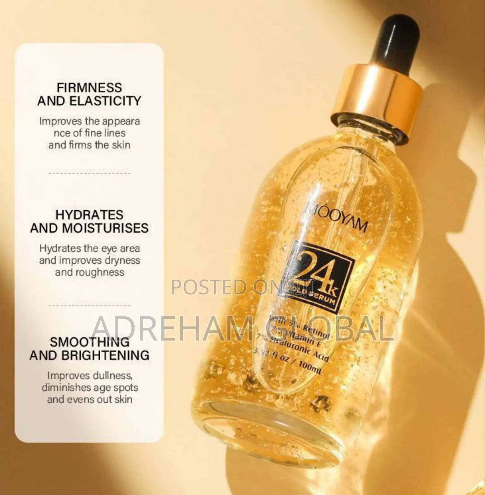  Gold Serum With Retinol,Vitamin E and Hyaluronic 100ml