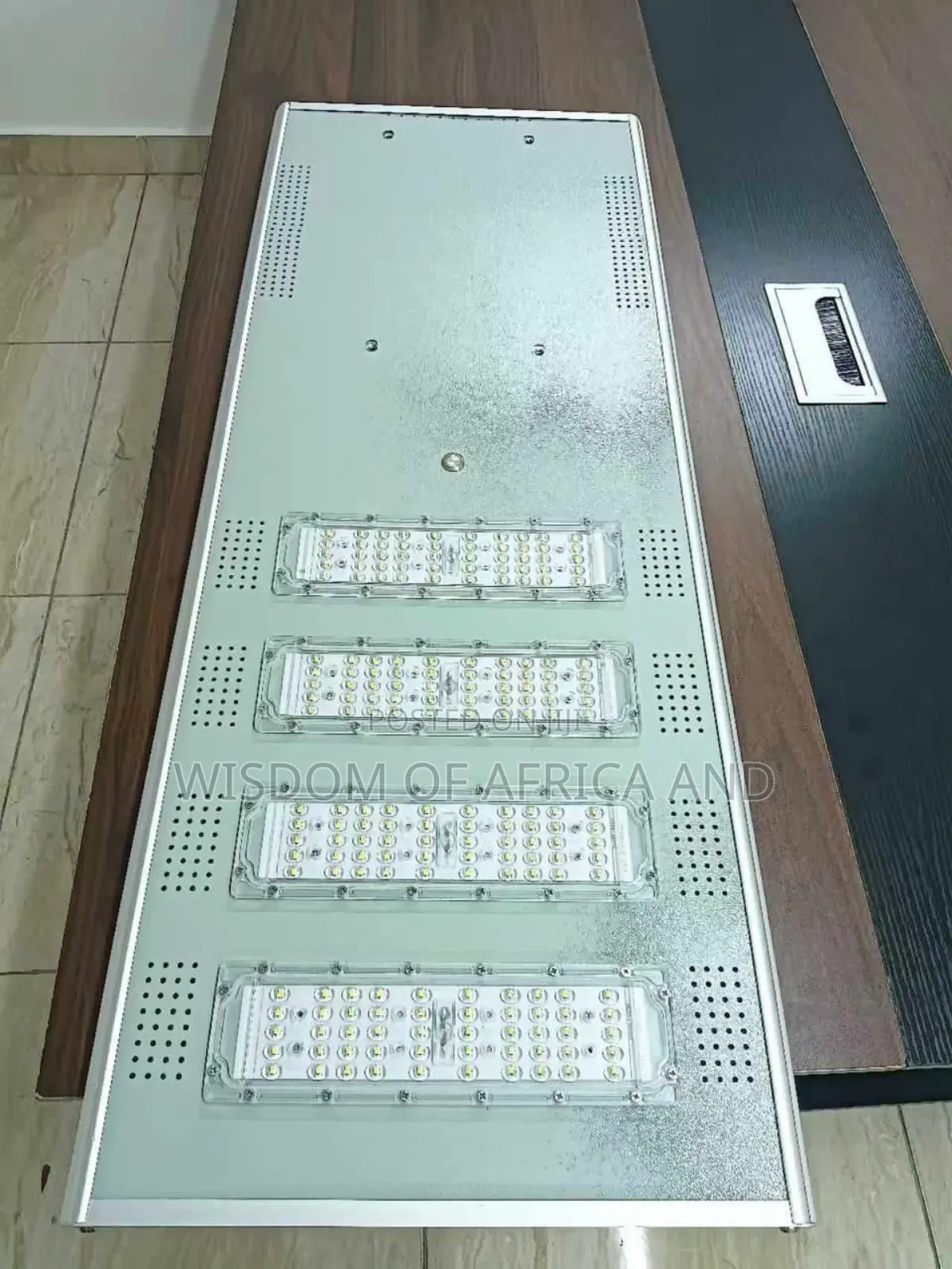 Solar Light With Panel on Top of It