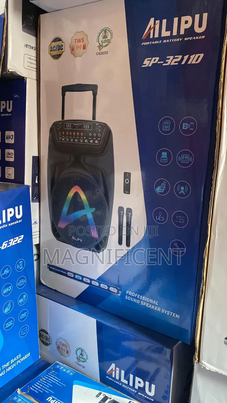Original Ailipu Model Sp 3211d Pa System With Big Battery