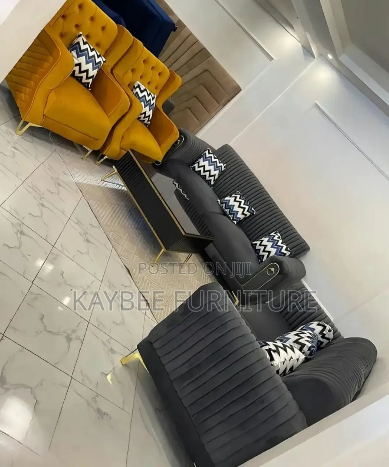 Solid Set of Couch and a Center Table