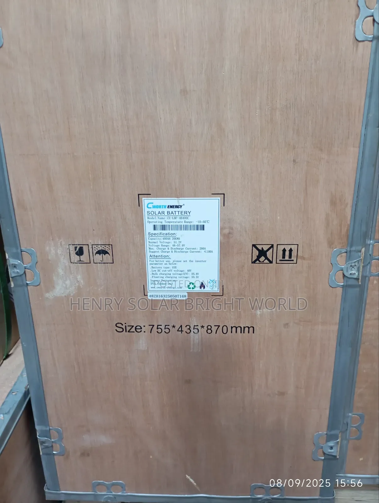 Cworth 20kwh 51.2v Lithium Battery