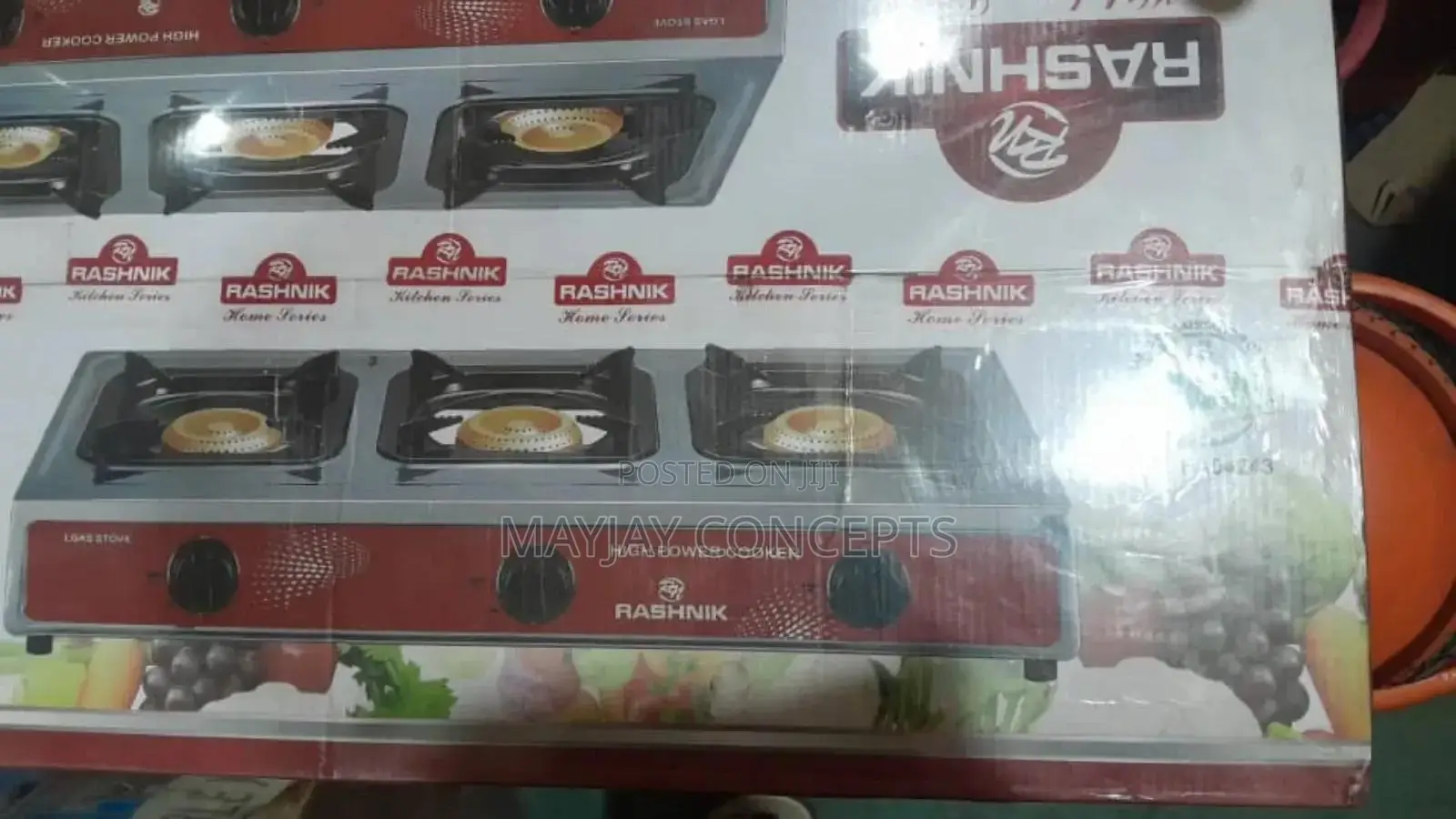 Rashnik 3-face Table Gas Cooker For Multipurpose Cooking