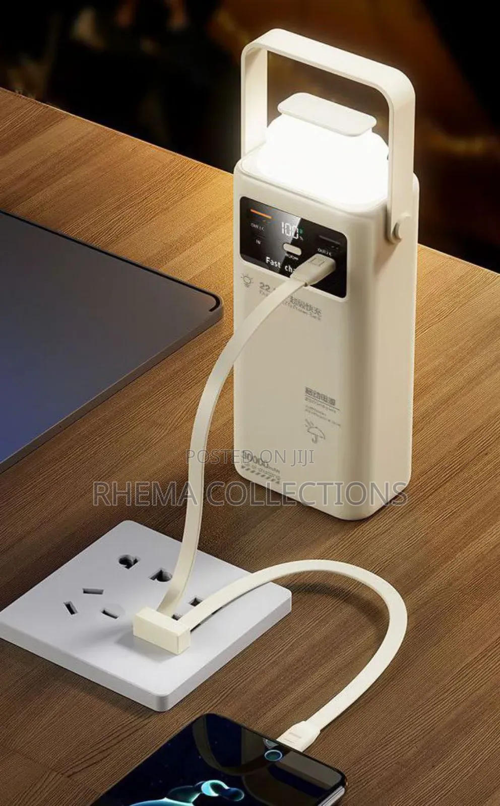Ultra Fast Charging Power Bank With Led Light