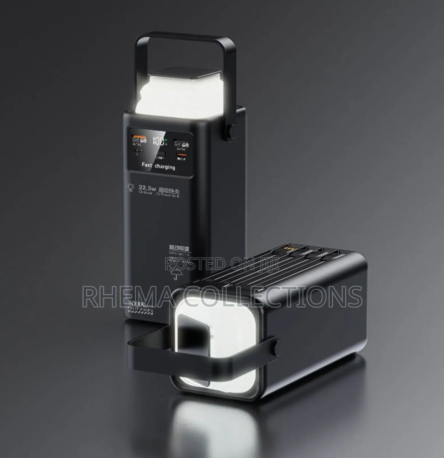 Ultra Fast Charging Power Bank With Led Light