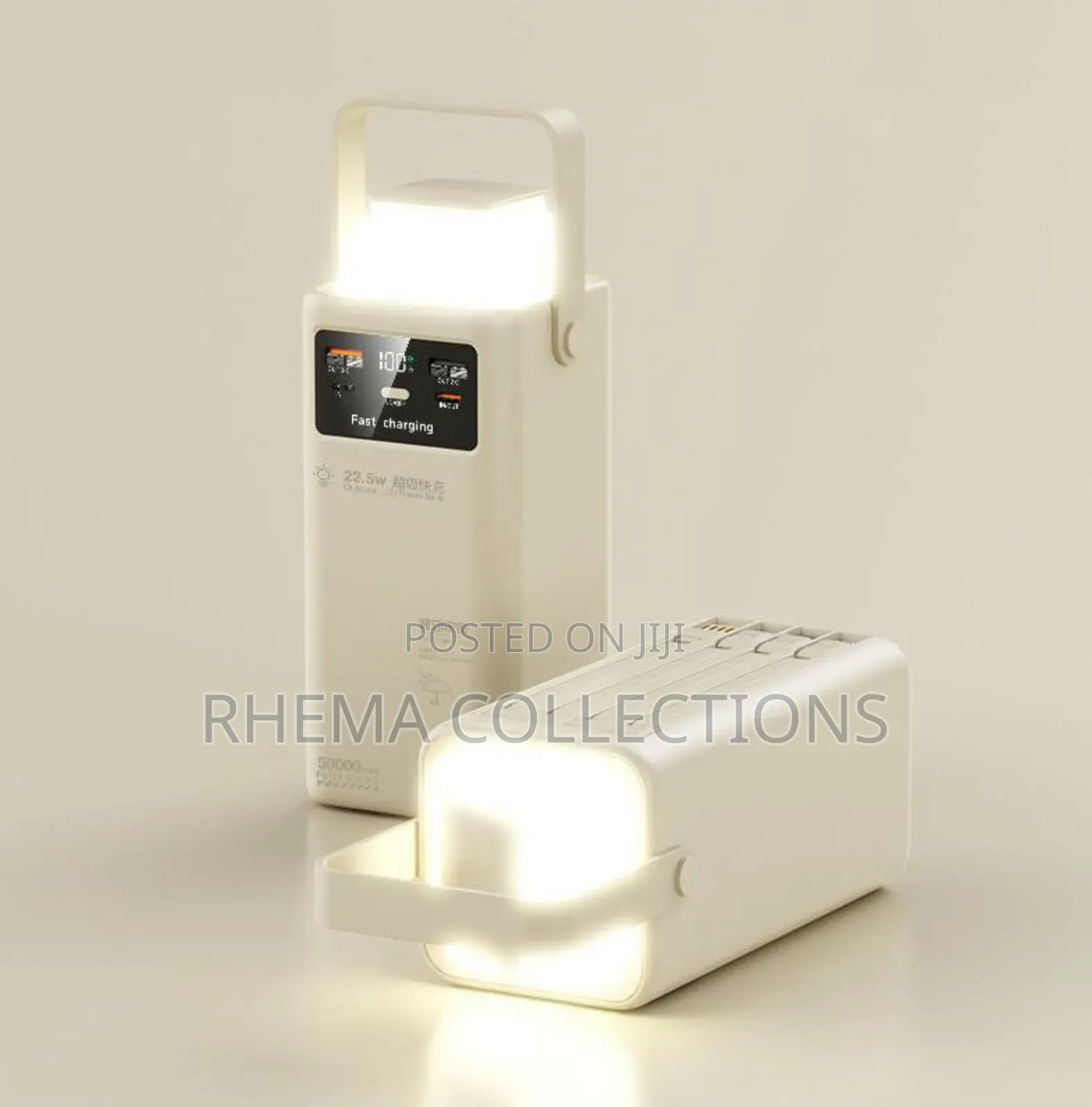 Ultra Fast Charging Power Bank With Led Light