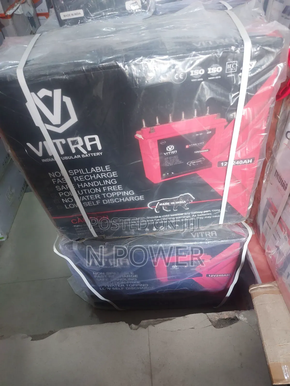 Vitra Solar Tubular Battery 240ah/12