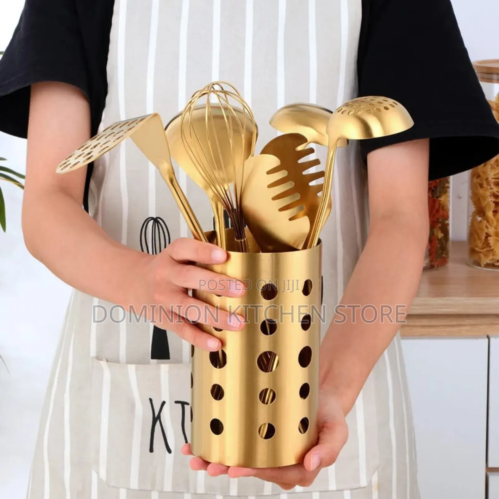 Gold Cutlery Holder Drainer