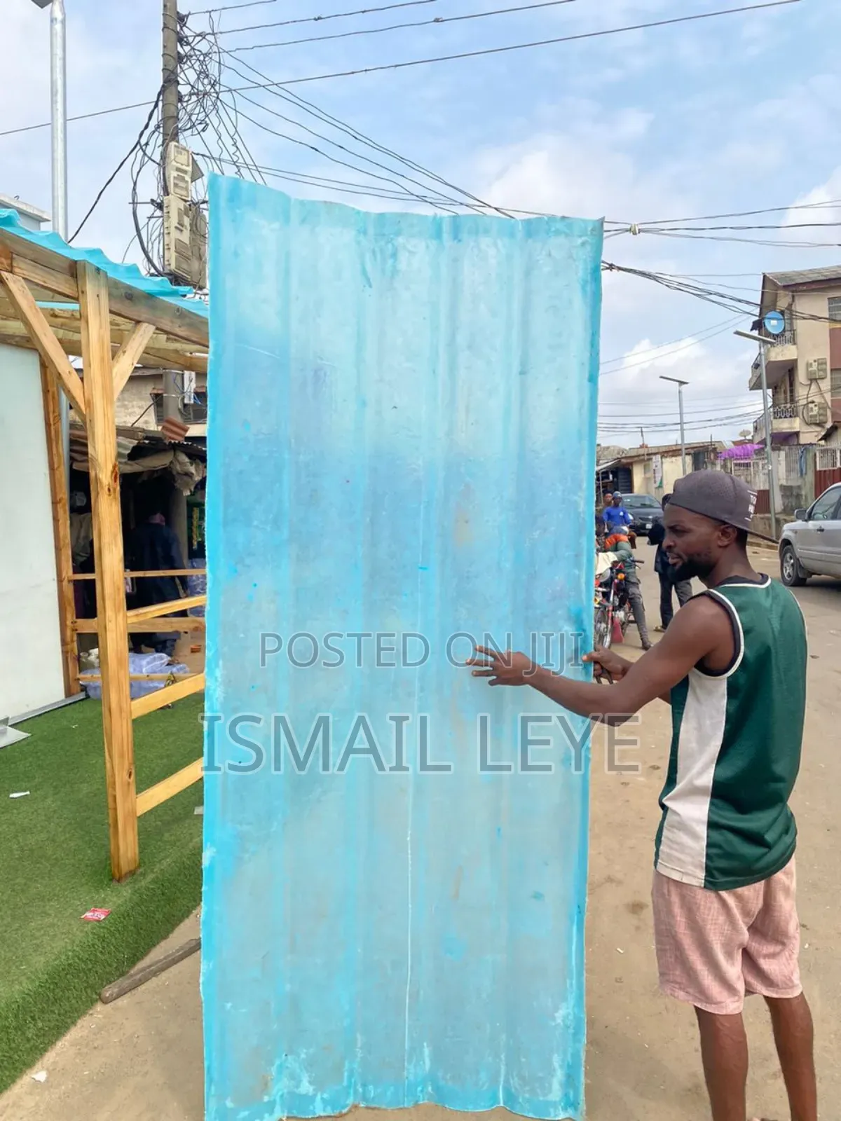 Sky Blue Transparent Fibre Roofing Sheets
