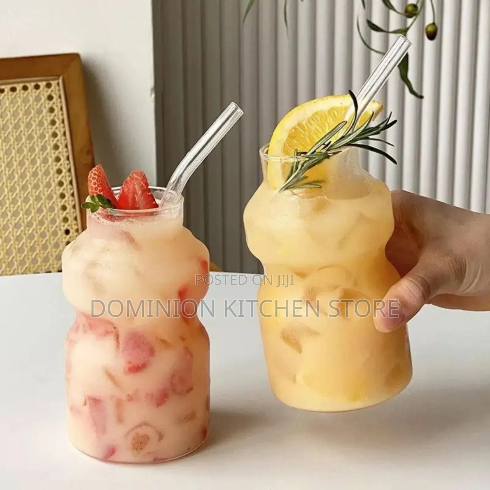 Gourd Shape Borosilicate Glass Juice