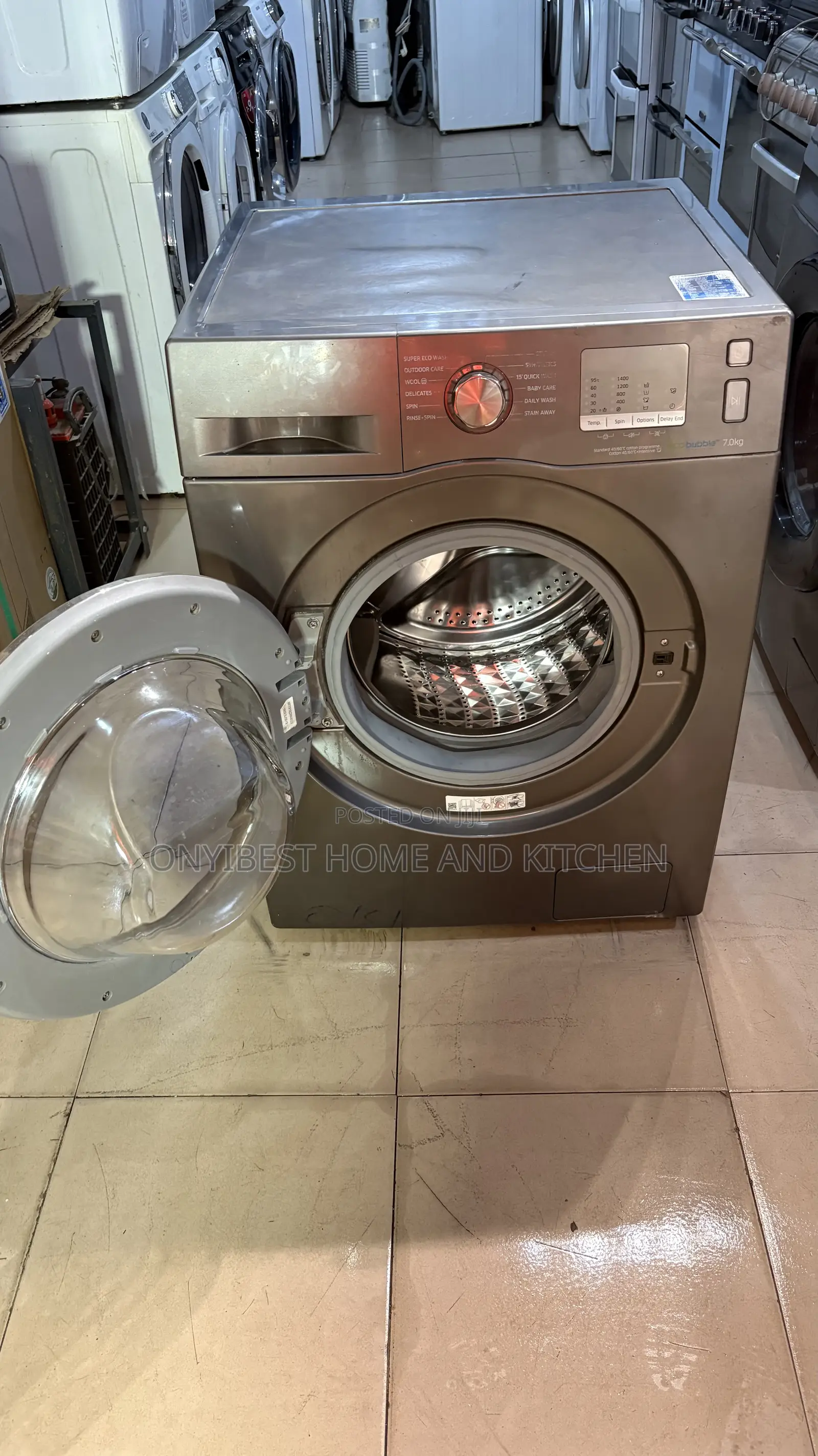 7kg Eco Burble Low Energy Consumption Wash Rinse and Spin Machine