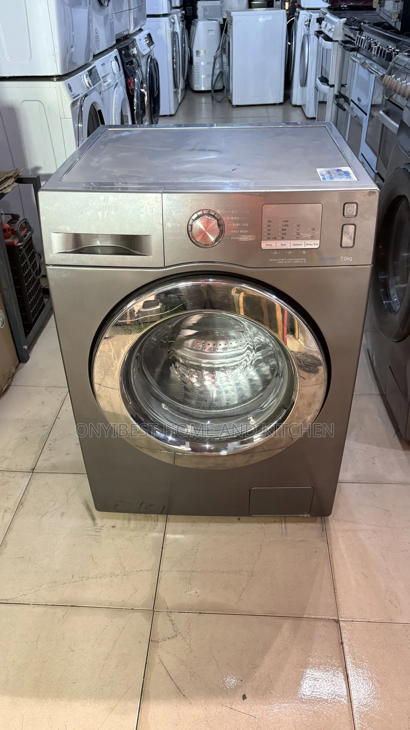 7kg Eco Burble Low Energy Consumption Wash Rinse and Spin Machine