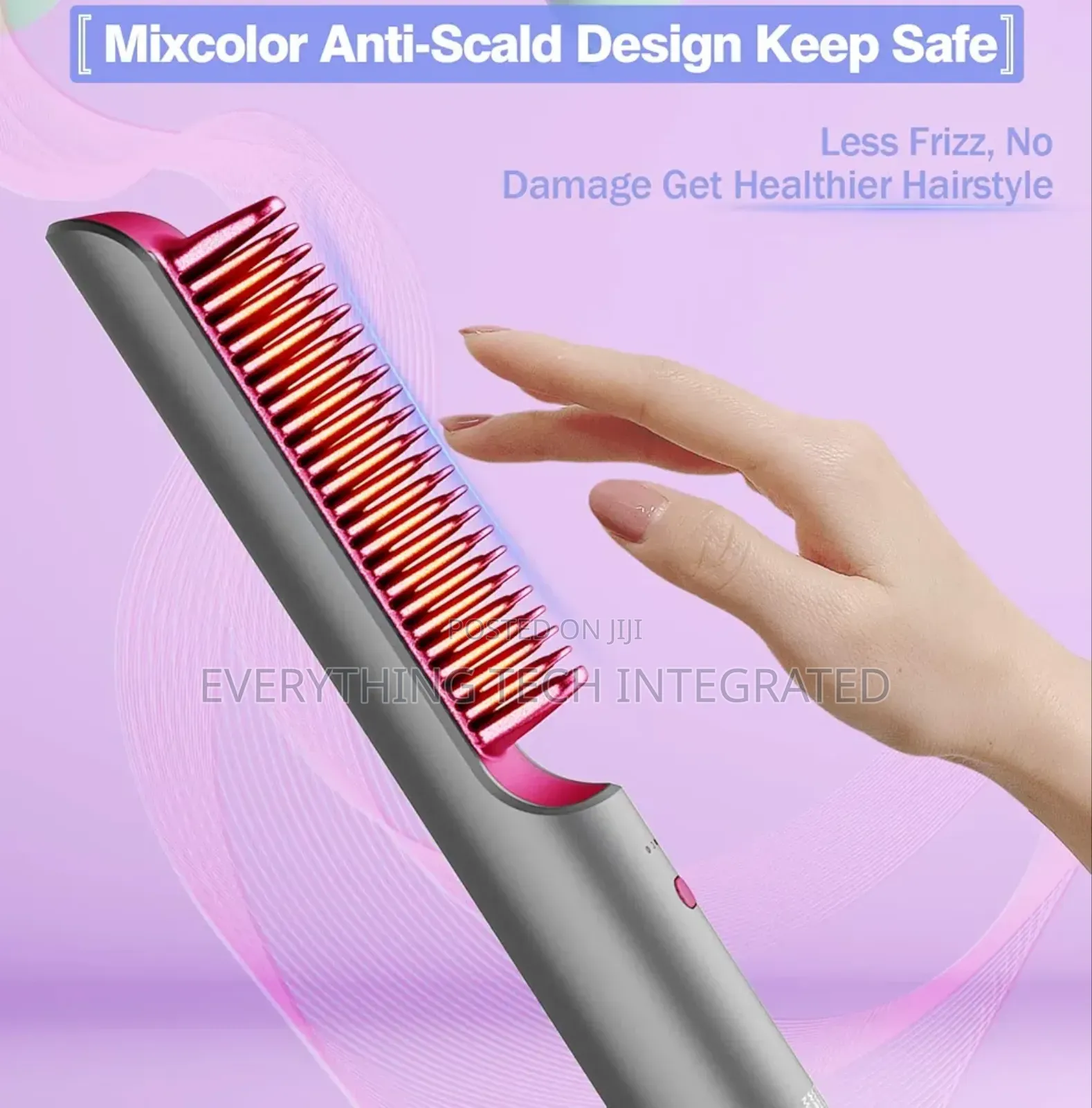 Mixcolor Hair Straightener Brush, Hair Straightening Iron