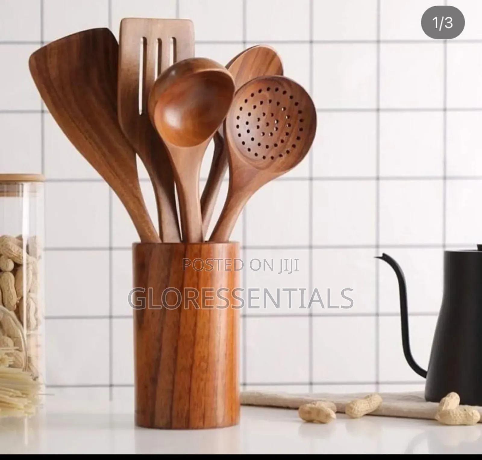 Polished Wooden Cookware Set