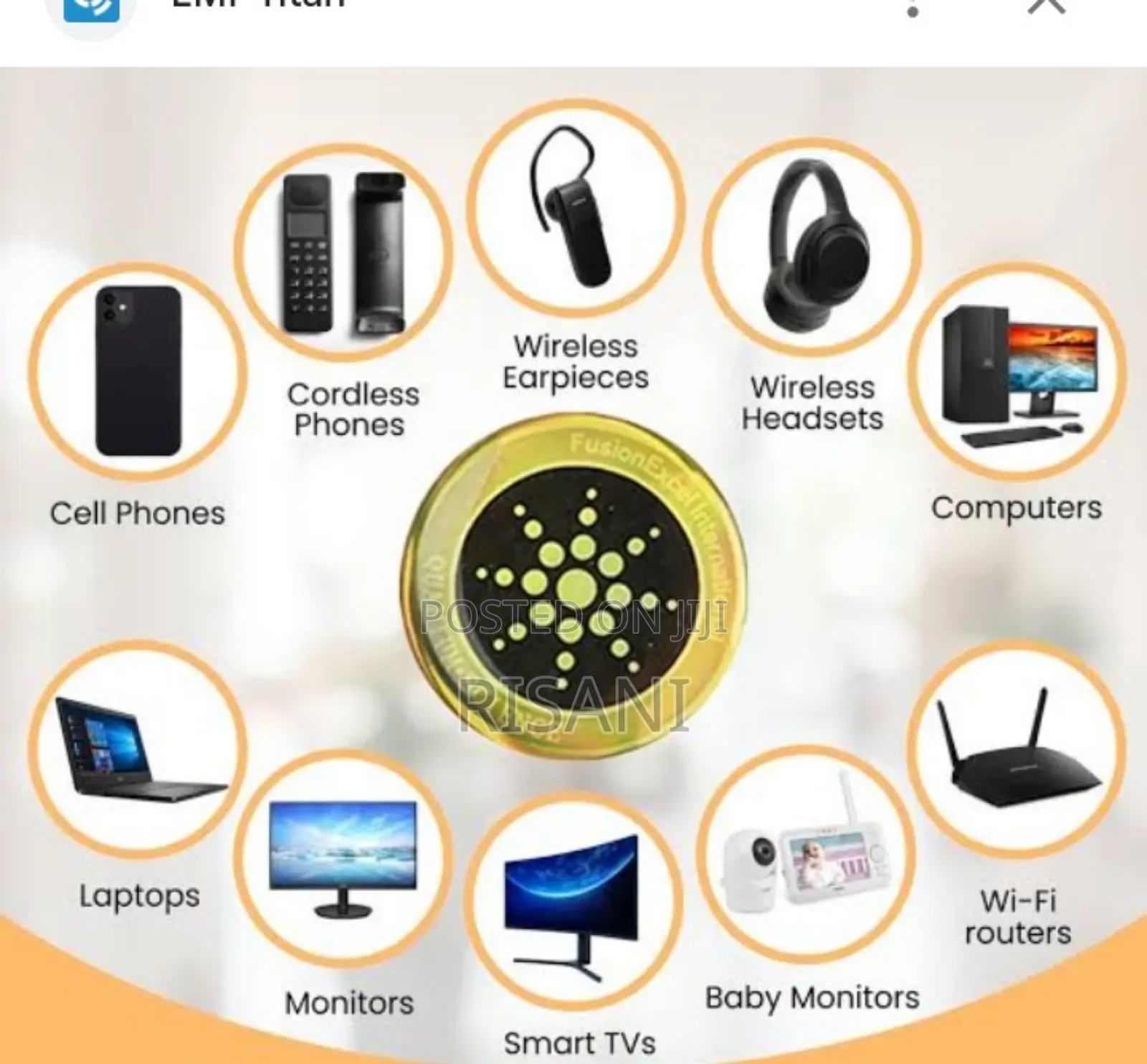 Quantum Anti Radiation Brain Protection Sticker From Phones