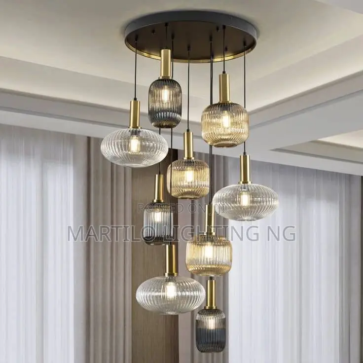 Unique Drop Light for Void Parlor, Staircase