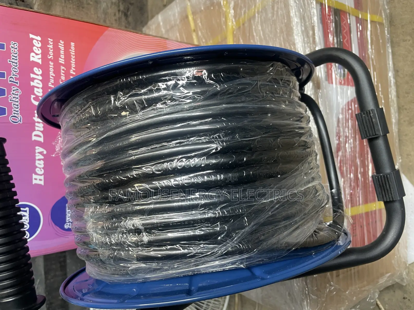 50m Heavy Duty Industrial Extension Cable Reel 2.5mmx3core Pure Copper