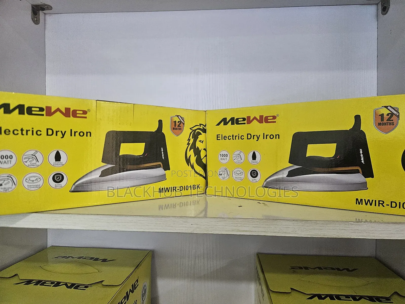 Mewe Electric Dry Pressing Iron Mwir-Di01bk
