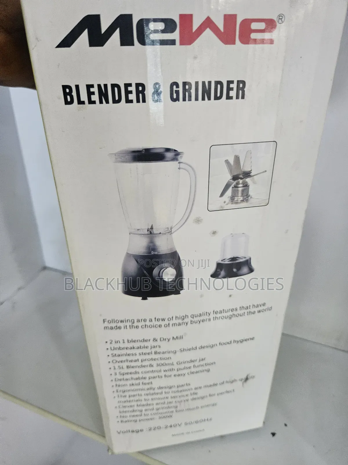 Mewe Blender and Grinder 300w Mw-Bwg01b