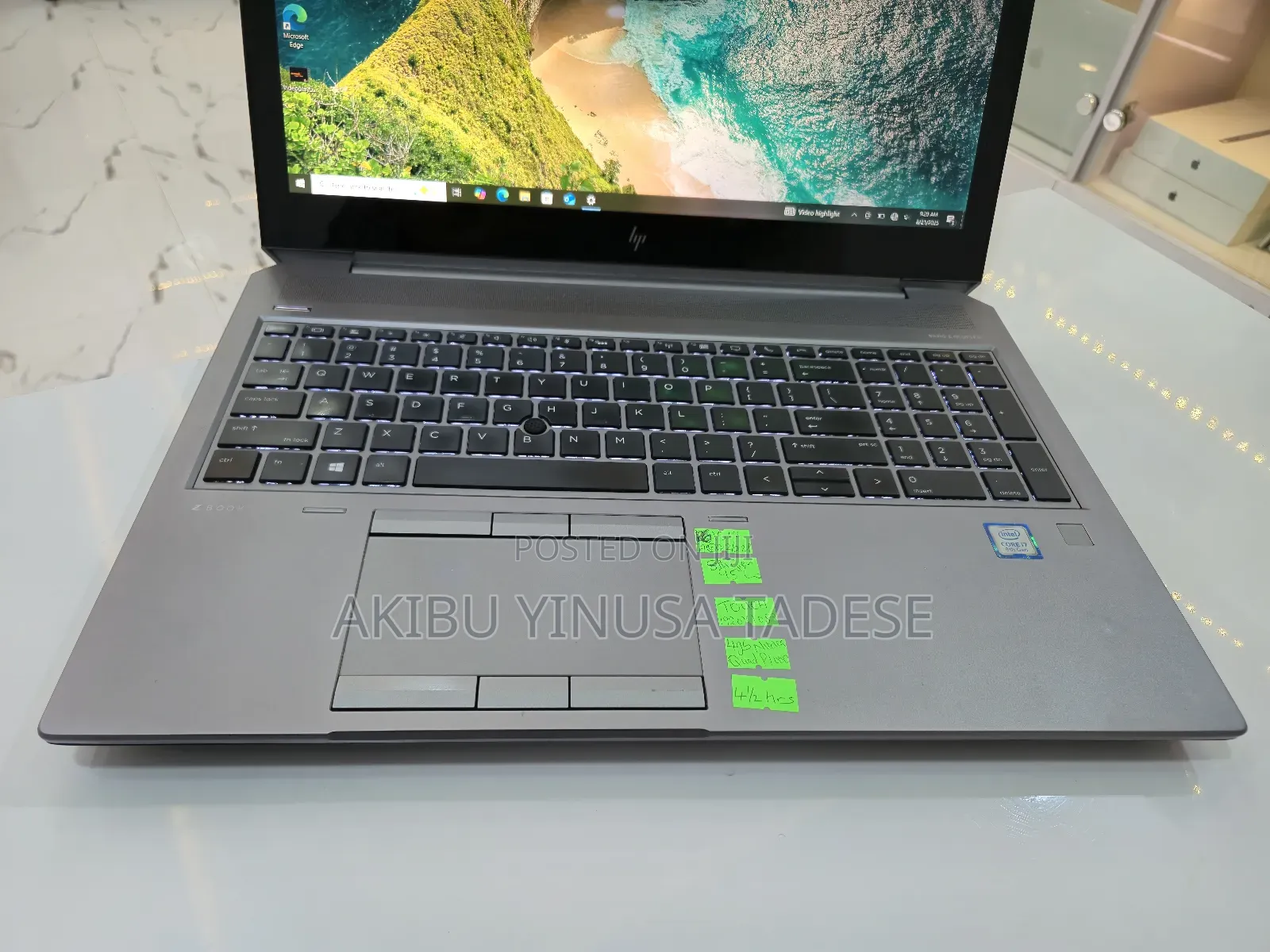 Laptop HP ZBook 15 32GB Intel Core I7 SSD 512GB