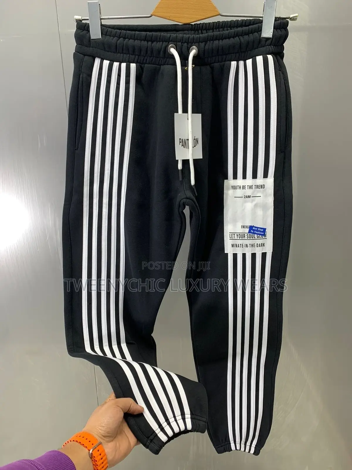 Designer Striped Joggers | Streetwear Sweatpants