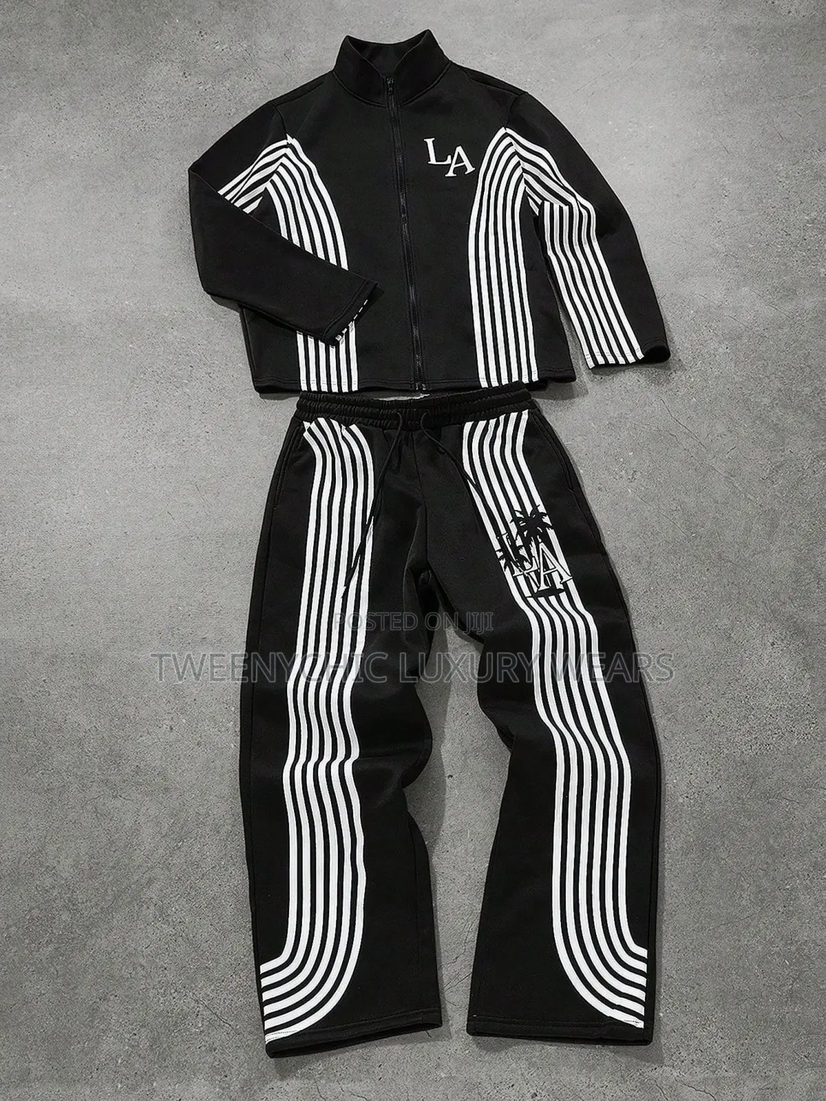 Designer Striped Joggers | Streetwear Sweatpants