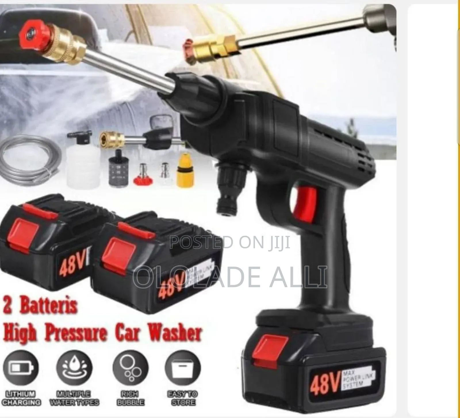 Car Washer With Two Batteries